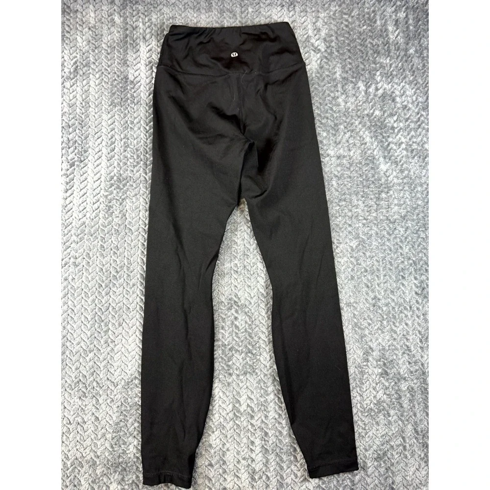 Lululemon Align Leggings Womens Small Black Skinny Leg‎ Performance Gym Workout